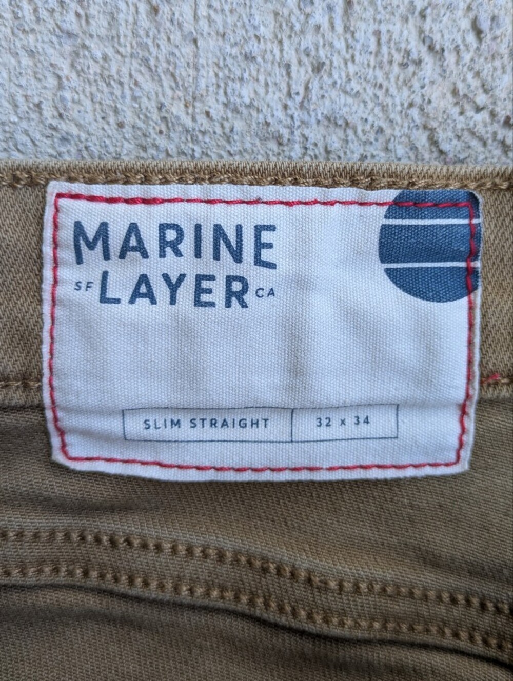 Marine Layer Slim Straight Cotton Stretch Twill Chinos - Picture 5 of 8